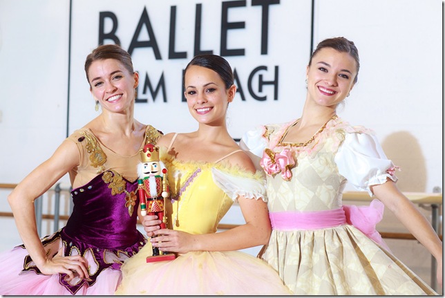 Lily Ojea, Megan Dunn and Madeleine Miller of Ballet Palm Beach. (Photo by Tom Tracy)