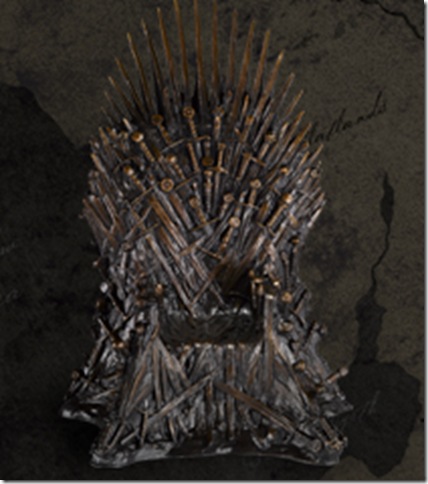 The bronze Iron Throne.