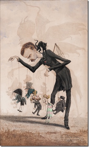 Jules Champfleury as Puppeteer (1875), by Émile Durandeau.