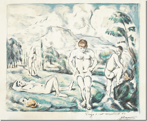 Les Baigneurs (1896), by Paul Cézanne.