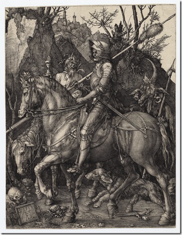 Knight, Death and the Devil (1513), by Albrecht Dürer.