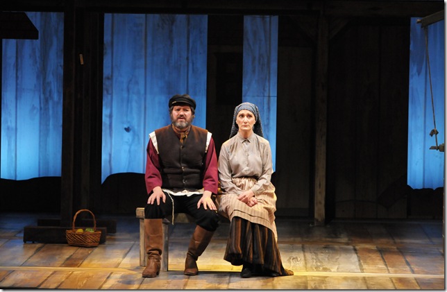 Robert Petkoff and Tia Speros in “Fiddler on the Roof.” (Photo by Alicia Donelan)