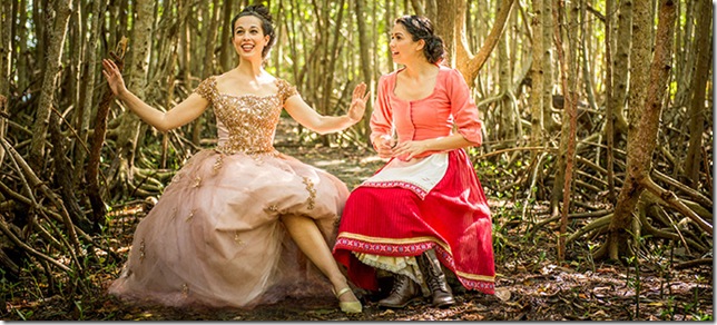 Annemarie Rosano and Arielle Jacobs in “Into the Woods.”