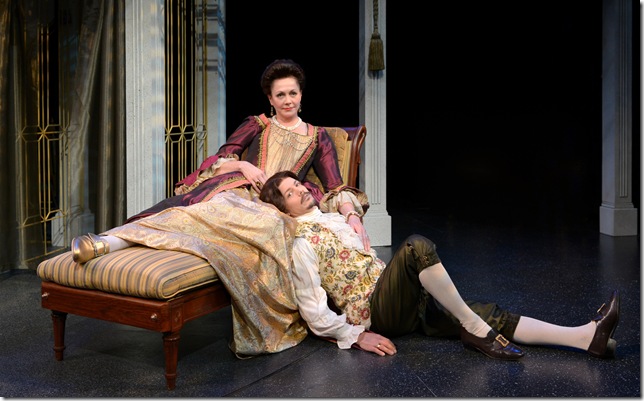 Kate Hampton and Brian William Sheppard in “Les Liaisons Dangereuses.” (Photo by Alicia Donelan)