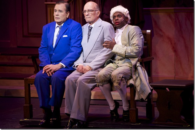 Lee Roy Reams, Walter Charles and Phil Young in “La Cage aux Folles.” (Photo by Amy Pasquantonio)