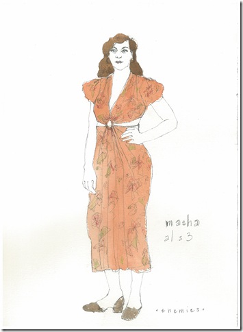 Kaye Voyce's costume design for Masha, in 