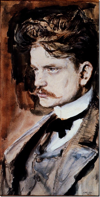 Jean Sibelius (1865-1957), painted in 1894 by Akseli Gallen-Kallela.