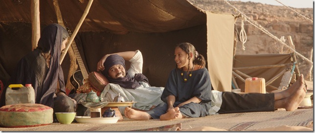 Toulou Kiki, Ibrahim Ahmed and Layla Walet Mohamed in “Timbuktu.” (Cohen Media Group)