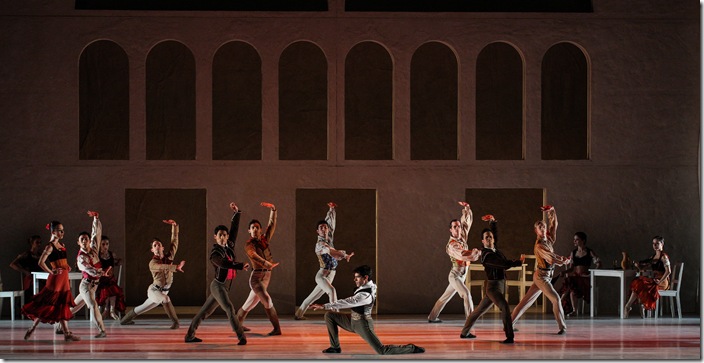 Miami City Ballet dancers in Richard Alston’s “Carmen.” (Photo by Daniel Azoulay)