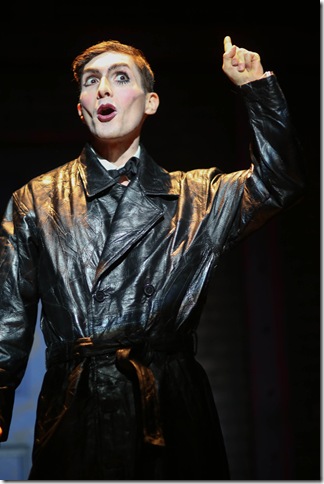 Ronen Bay as the Emcee in “Cabaret” at the Broward Stage Door Theatre. (Courtesy Broward Stage Door Theatre)