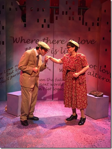 Michael Linden and Jill Taylor Anthony in “I Love You, You’re Perfect, Now Change” at the Stage Door Theater. (Photo courtesy of Stage Door Theater)
