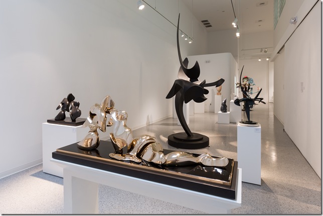 Works by three sculptors are on display at the Cultural Council. 