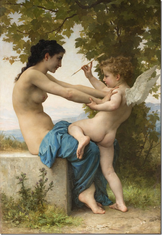 “Jeune fille se défendant contre l’Amour” (1880), by William-Adolphe Bouguereau