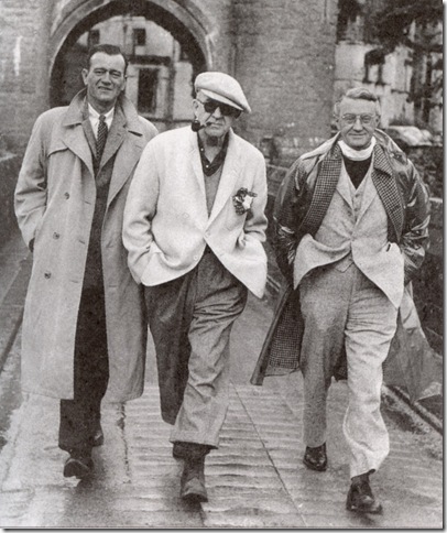 John Wayne, John Ford and Arthur Shields on the set of “The Quiet Man,” from “John Ford: Dreaming The Quiet Man.” (2010)