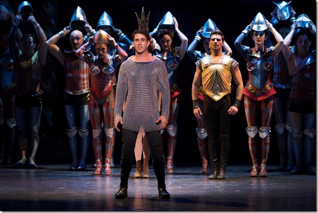 Sam Lips in “Pippin.” (Photo by Martha Rial)