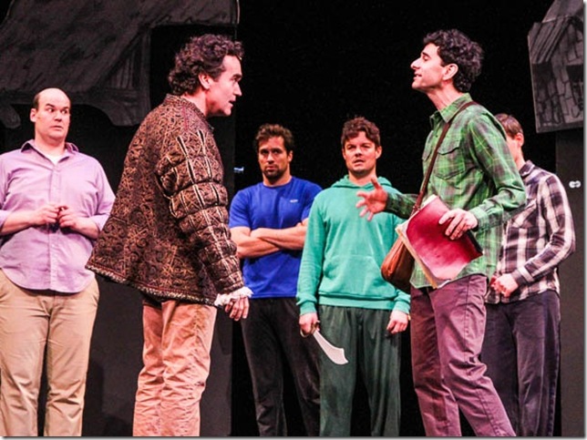 Brian d’Arcy James and John Cariani in “Something Rotten!” (Photo by Bruce Gilkas)