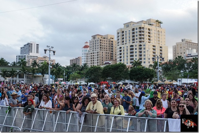 Crowds line up at SunFest on opening night Wednesday. (Photo by Isaac Rodriguez / Entertainment Images for ArtsPaper)