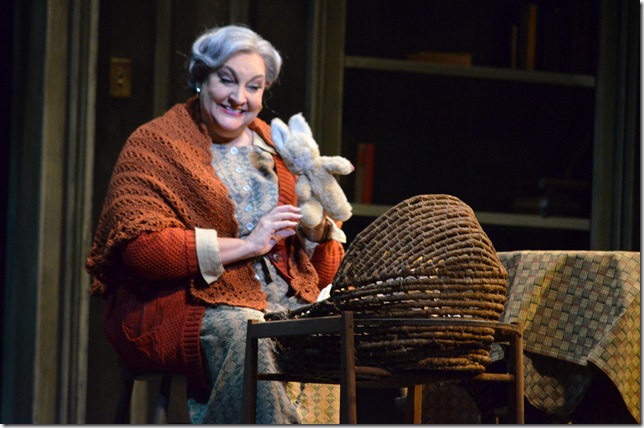 Victoria Livengood as John’s mother in “The Consul.” (Photo by Brittany Mazzurco)