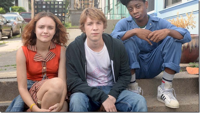 Olivia Cooke, Thomas Mann and RJ Cyler in “Me and Earl and the Dying Girl.”