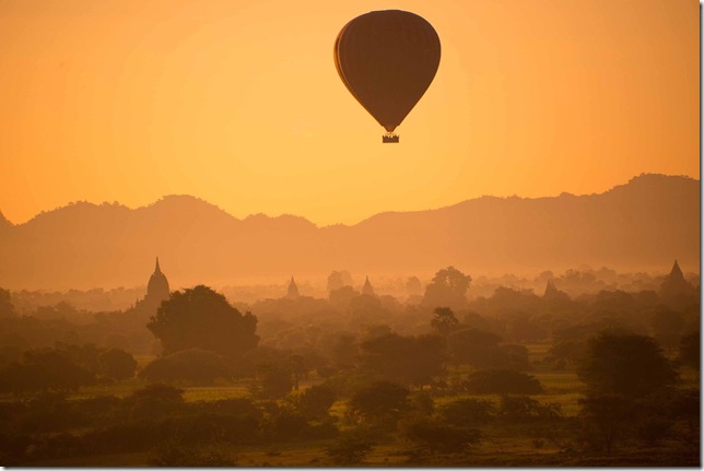 “Balloon Over Bagan” (2014), by Nancy Brown.