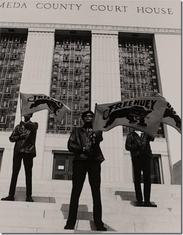 “Black Panther Demonstration, Alameda County Courthouse” (1968), by Pirkle Jones.