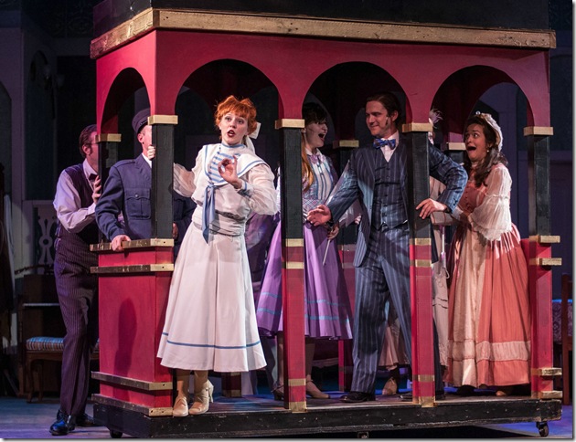 Sarah Rose sings “The Trolley Song” in “Meet Me in St. Louis” at the Lake Worth Playhouse. (Photo by Amanda Roy)