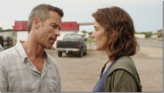 Guy Pearce and Cobie Smulders in “Results.” (2015)