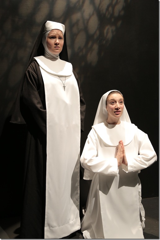 Shannon Ouellette (left) and Emily Freeman in “Agnes of God.” (Photo by Viviana Puga)