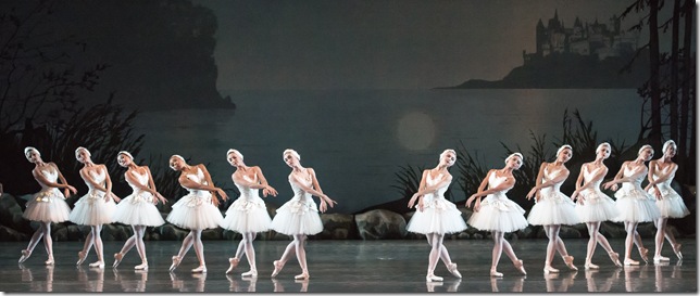 The Miami City Ballet corps de ballet in “Swan Lake.” (Photo by Gene Schiavone)