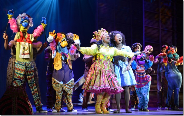 A scene from “The Wiz,” at the Maltz Jupiter Theatre. (Photo by Linnea Bailey)