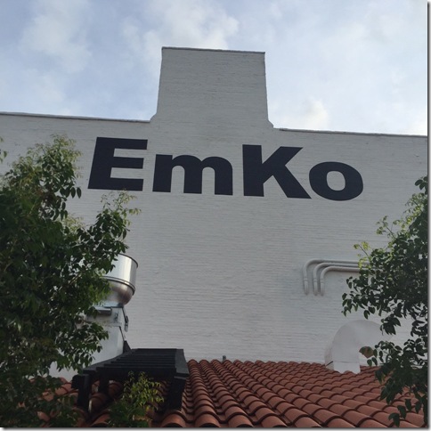 The signage at EmKo in West Palm Beach.