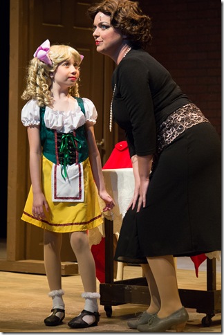 Lola McClure and Ann Marie Olson in “Gypsy” playing at the Broward Stage Door Theatre. (Photo by George Wentzler)