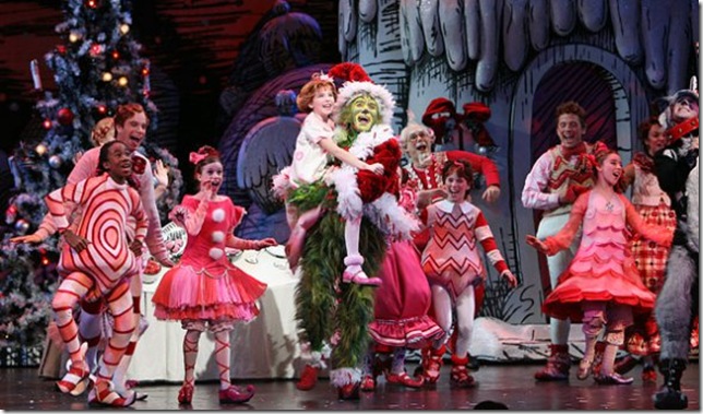 A scene from “How the Grinch Stole Christmas,” at the Broward Center through Dec. 27.