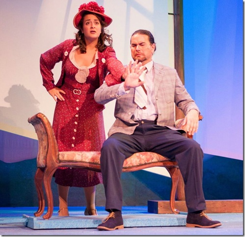Gabriella Saramago and Isaac Ocean in “High Society” at the Lake Worth Playhouse. (Photo by Amanda Roy)