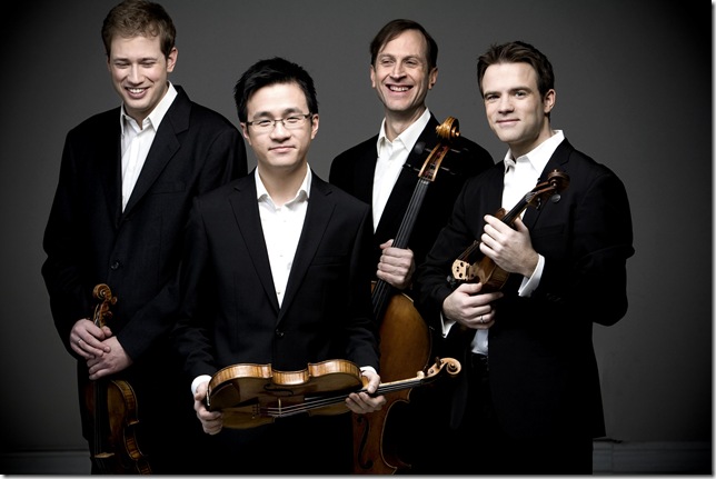 The New Orford String Quartet, from left: Jonathan Crow, Andrew Wan, Brian Manker and Eric Nowlin. (Photo by Alain Lefort)