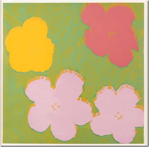 Andy Warhol, Flowers, 1964. © 2015 The Andy Warhol Foundation for the Visual Arts, Inc. / Artists Rights Society (ARS), New York. Courtesy the collection of Marc Bell.