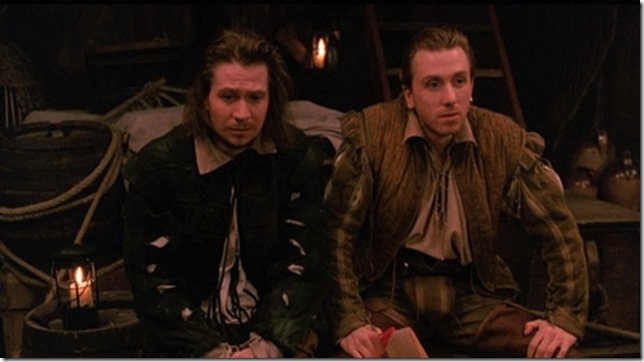 Gary Oldman (left) and Tim Roth in “Rosencrantz and Guildenstern Are Dead.” (1990)