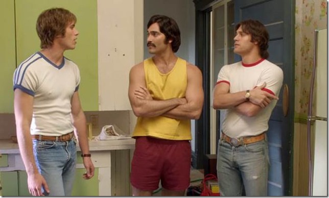 Blake Jenner, Tyler Hoechlin and Ryan Guzman in “Everybody Wants Some!!”