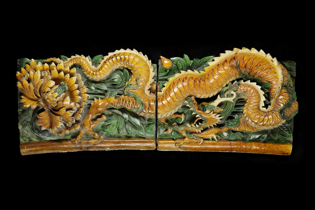Dragon panels (Ming Dynasty, c. 16th century).