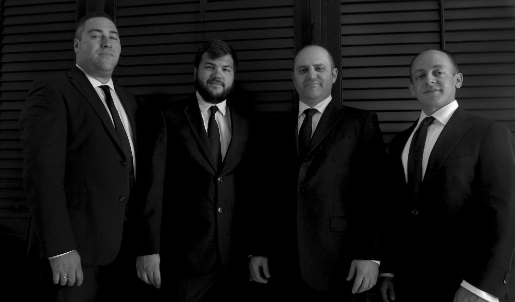 The Amernet String Quartet, from left: Michael Klotz, Franz Felkl, Misha Vitenson and Jason Calloway.