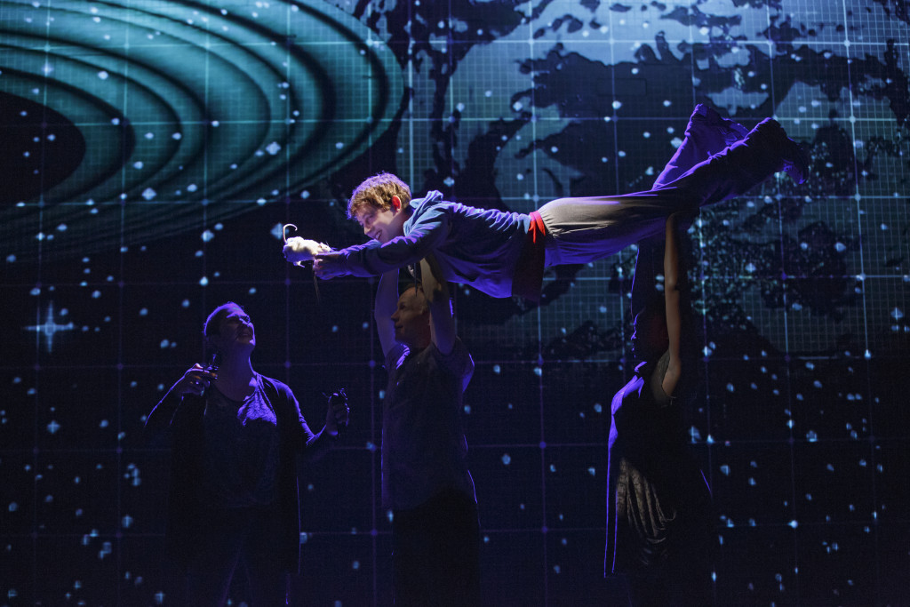 A scene from The Curious Incident of the Dog in the Night-Time. (Photo by Joan Marcus)
