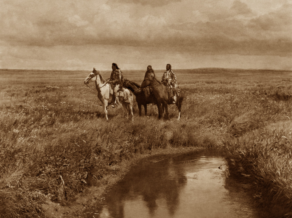 The Three Chiefs (1900), by Edward S. Curtis. These three Piegan Indians were photographed in Montana.
