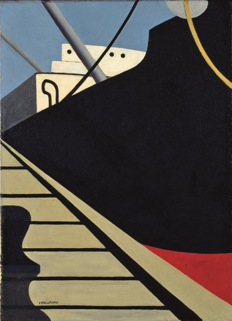 At the Dock (1940), by Ralston Crawford.