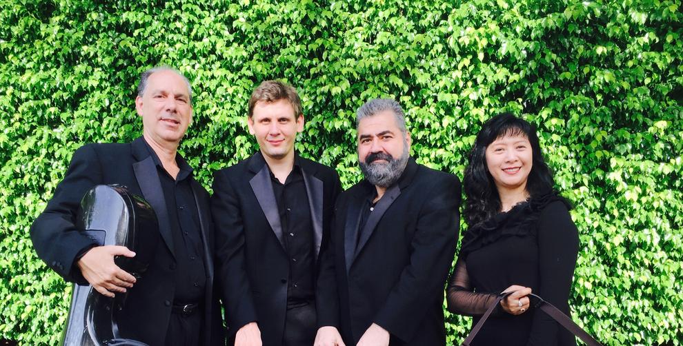 The Delray String Quartet, from left: Claudio Jaffe, Valentin Mansurov, Richard Fleischman and Mei Mei Luo.